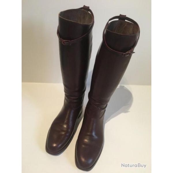 BOTTES D'EQUITATION en CUIR