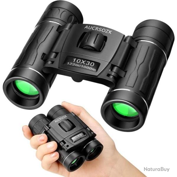 Jumelles Puissantes 10x30 Compactes tanches Observation Oiseaux Voyage Randonne