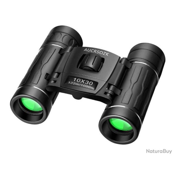 Jumelles 10x30 Puissantes Compactes tanches Randonne Observation Oiseaux Voyage