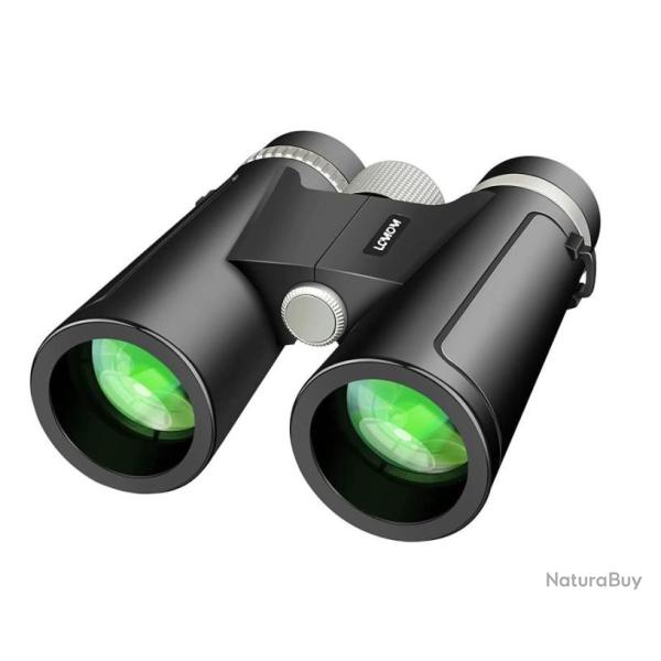 Jumelles 12x42 Objectif FMC Prism BAK4 tanche Adaptateur de Tlphone Chasse Randonne Pche Sport