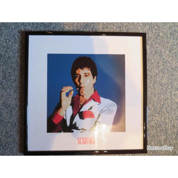Cadre Artistique - Al Pacino dans le film Scarface  r�alis� par Brian De Palma en 1983. (N�01)