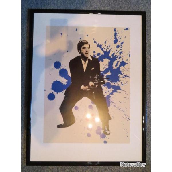 Cadre Artistique - Al Pacino dans le film Scarface  r�alis� par Brian De Palma en 1983. (N�02)