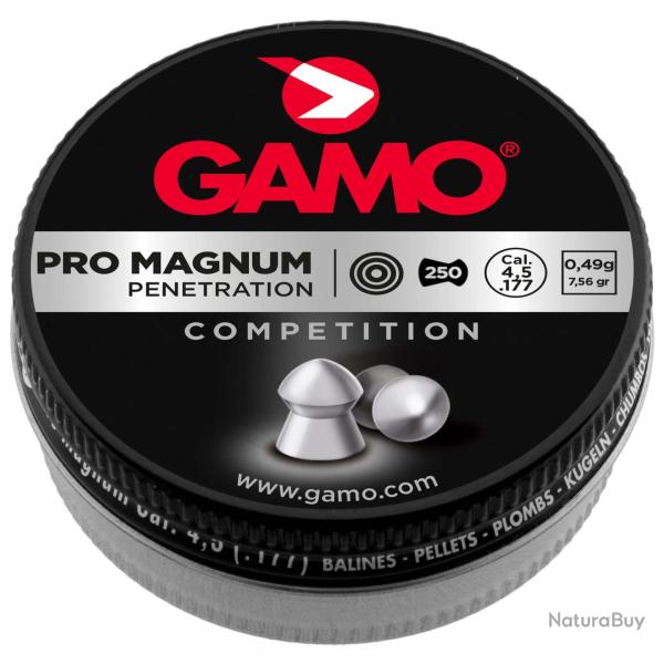 Plombs Pro Magnum tte pointue cal. 4,5 mm /250
