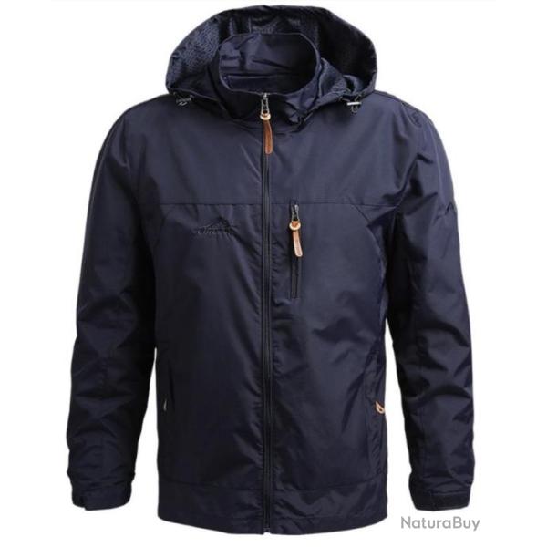 Veste �tanche � capuche, coupe vent chasse p�che OUTDOOR coloris BLEU...LIVRAISON OFFERTE
