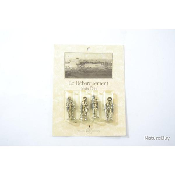Figurines miniatures collection arts et patrimoine (2000) le d�barquement 6 juin 1944, soldat �tain