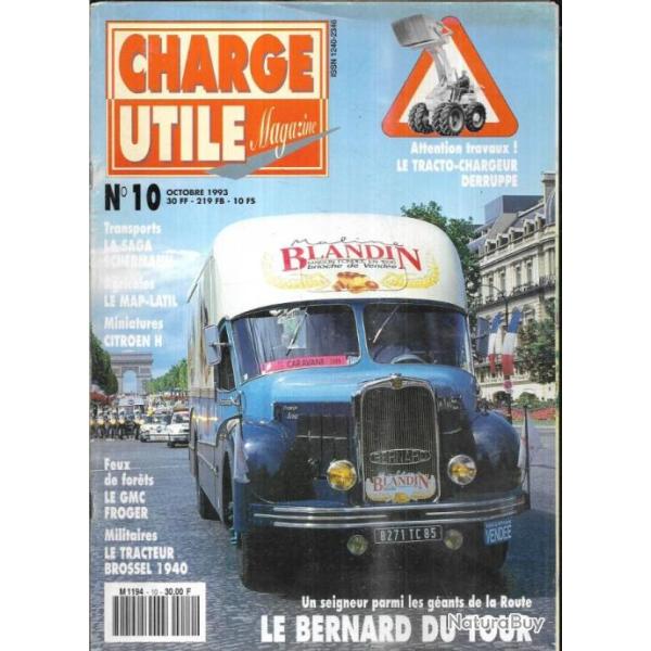 charge utile 10. �puis� indisponible �diteur , le bernard du tour , gmc froger , tracto chargeur der