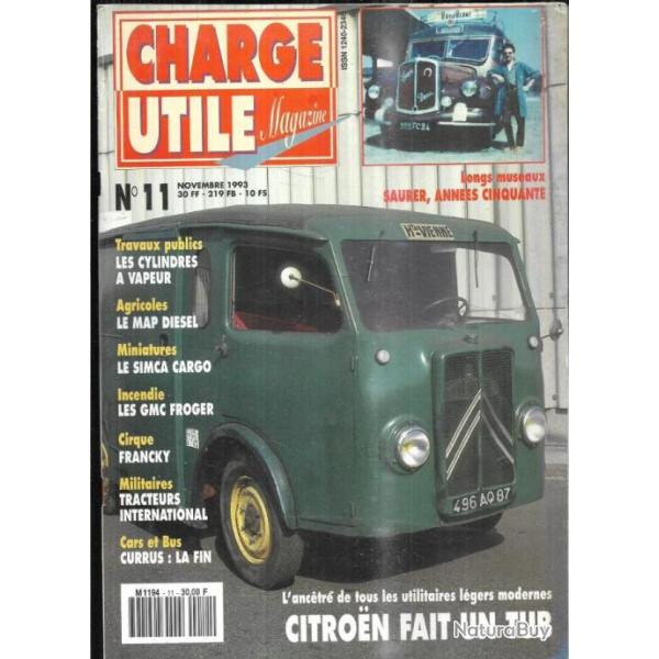 charge utile 11 �puis� indisponible �diteur , saurer ann�es cinquante, cirques, tracteurs us m 425