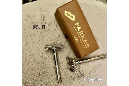 Rasoir De Sûreté Parker 19 R - Manche En Corne Véritable - Neuf De Stock Inde