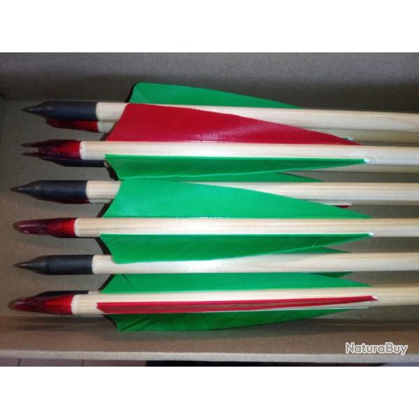 FLECHES BOIS BUCKTRAIL 55# - 11/32 - 100Gr