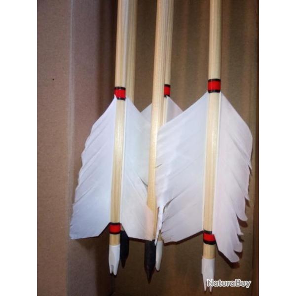 FLECHES FLUFLU BOIS BUCKTRAIL 55#/30" - 11/32 - 100Gr