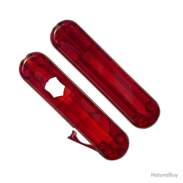 Plaquettes couteau suisse "Signature Lite" 58 mm, Couleur rouge translucide [Victorinox]