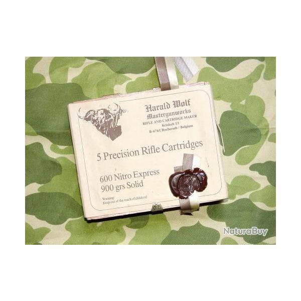 Boite vide en bois de cartouches 600 Nitro HWM