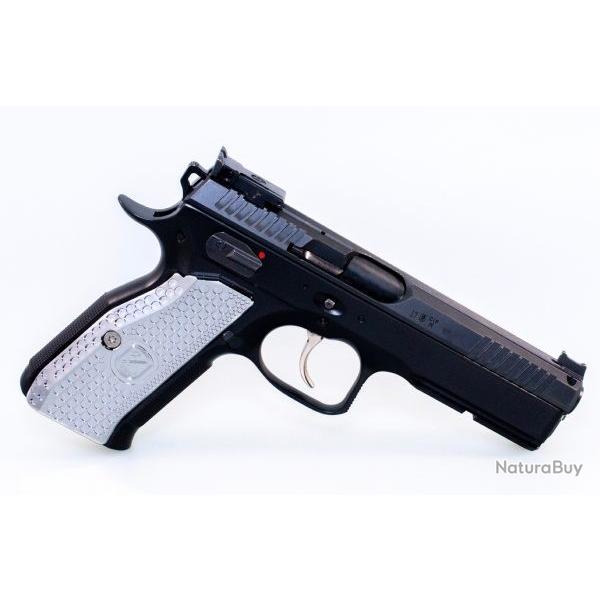 Grips �pais M-ARMS Monarch 1 CZ 75 & SHADOW 1/2 Laiton chrom�