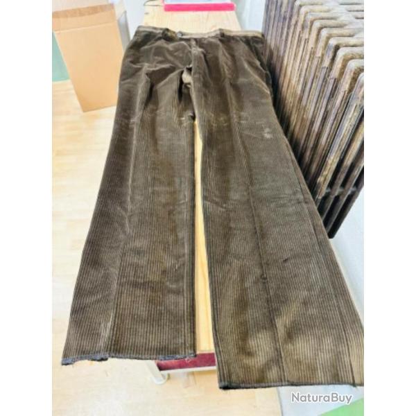 PANTALON VELOUR MARRON