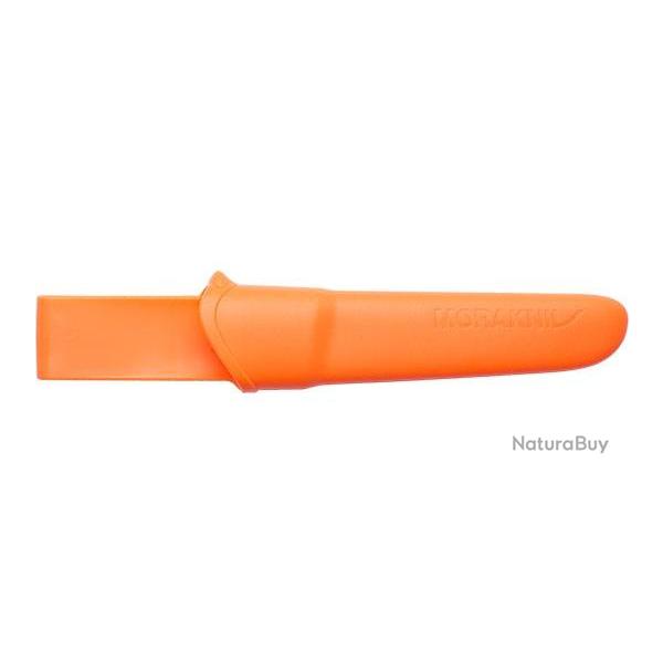Couteau Morakniv companion noir/orange lame 104 mm manche caoutchouc