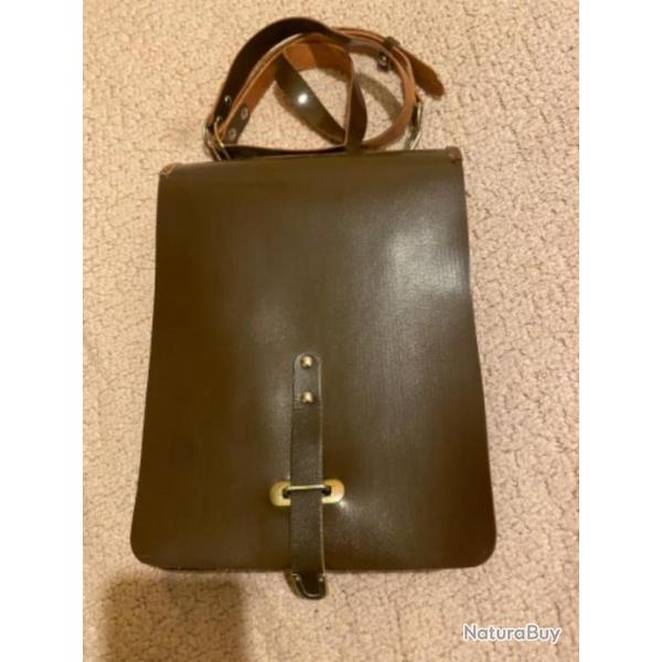 Sac en cuir militaire d'officier pour la documentation, fabriqu� en Russie
