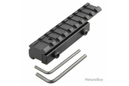 Adaptateur Lunette 11mm Vers Rail Picatinny 20mm - Pour Fusil De Chasse, En Aluminium