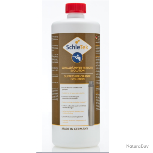 NETTOYANT MODERATEUR DE SON SUPPRESSOR CLEANER EVOLUTION SCHLETEK 5 litres