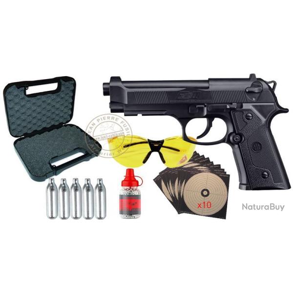 Pack pistolet � plomb 4,5 mm BB CO2 UMAREX - Beretta Elite II (3 joules) - PROMO