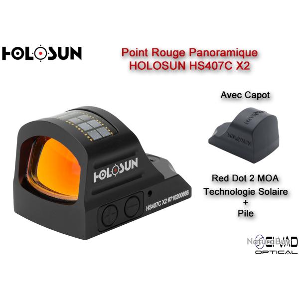 Point Rouge Panoramique HOLOSUN HS407C X2 - 2 MOA avec capot
