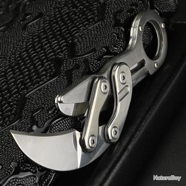 couteau pliant griffe KARAMBIT custom tactique combat survie chasse peche #0057