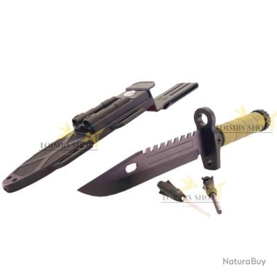 couteau-de-survie-en-acier-inoxydable-avec-fourreau-boussole-allume