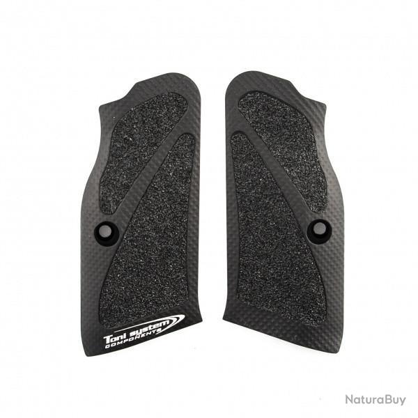 Poign�es longues 3D - petit cadre pour Tanfoglio - Noire - TONI SYSTEM