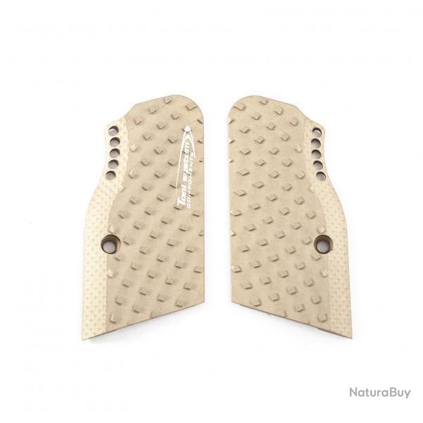 Poign�es courtes plus l�g�res Vibram - petit cadre pour Tanfoglio - Sable - TONI SYSTEM