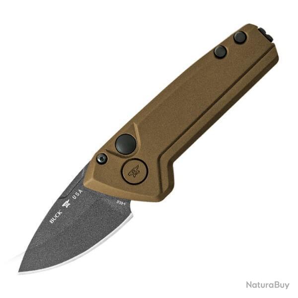 Couteau automatique Buck mini Deploy Bronze
