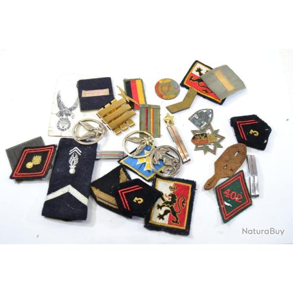 Lot insignes et patchs militaires divers