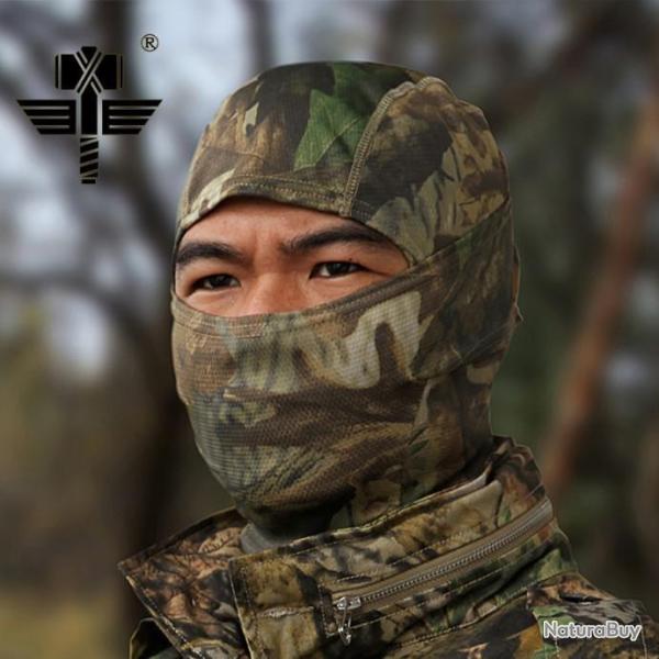 Cagoule Camouflage For�t Feuille 3 positions Bonne Qualit� Chasse Airsoft Guerre