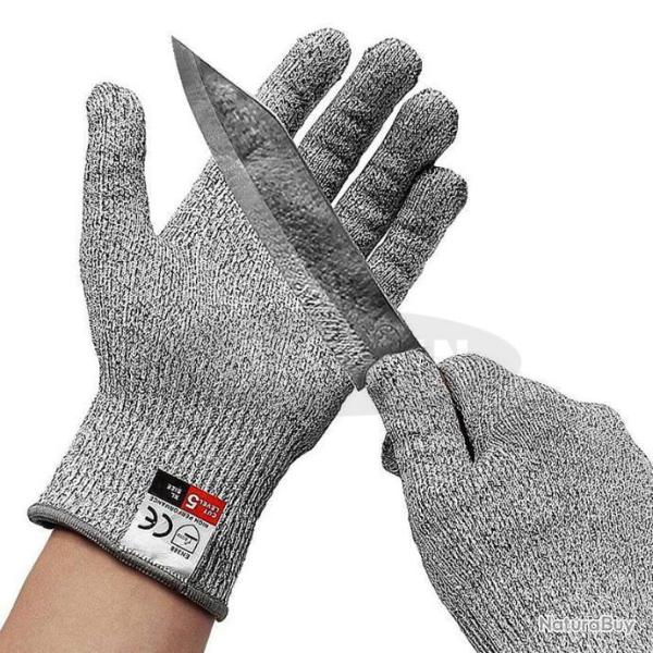 Gants Anti-coupure - Niveau de protection 5 - cuisine s�curit� poisson viande - P�che - Chasse
