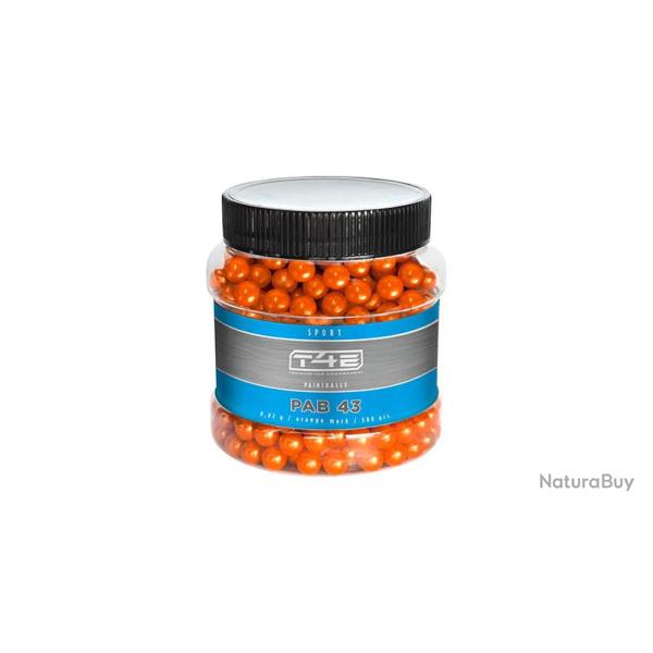 500 Billes de peinture Bio Orange Sport PAB Umarex Calibre .43
