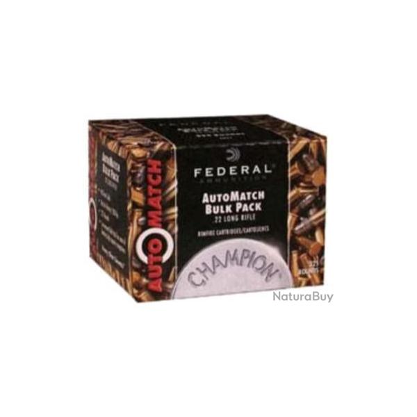 Munitions balles Cal.22lr F�d�rale HV 40gr Automatch bulk "Champion" boite de 325