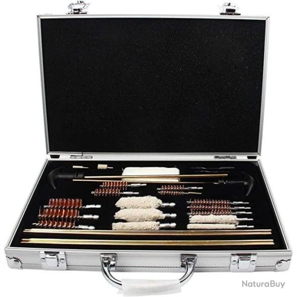 Kit de nettoyage Universel entretien des armes Pistolet Carabine Fusil De Chasse  28 pcs
