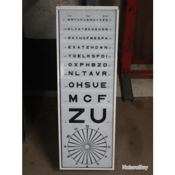 Veritable appareil a tester la vision / decoration amusante / ophtalmo / bricolage REF @