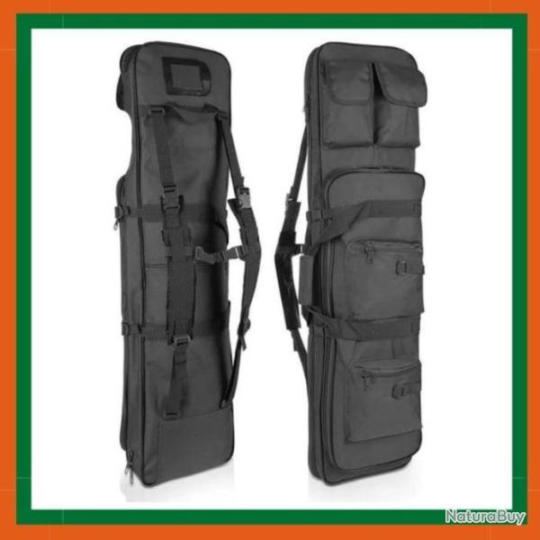 Sac de transport de fusils 90 cm - Multipoches - Rembourr� - Noir - LIVRAISON GRATUITE