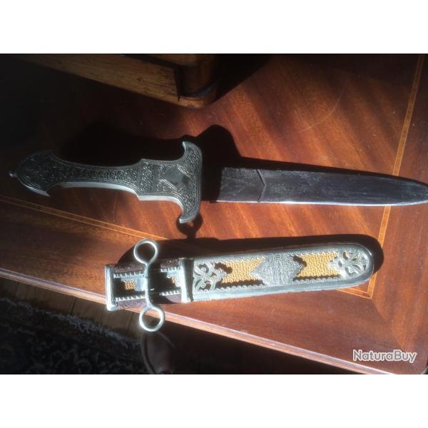 beau poignard d'apparat marocain fin 19eme