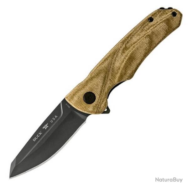 Couteau pliant Buck Sprint OPS Pro micarta vert