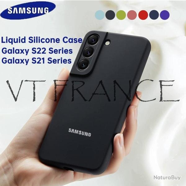 SAMSUNG Coque Silicone Galaxy, Couleur: Au Choix, Smartphone: Galaxy S21 Plus