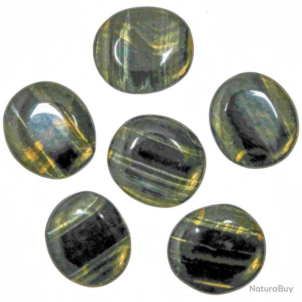 Galet plat oeil de faucon - A l'unit�