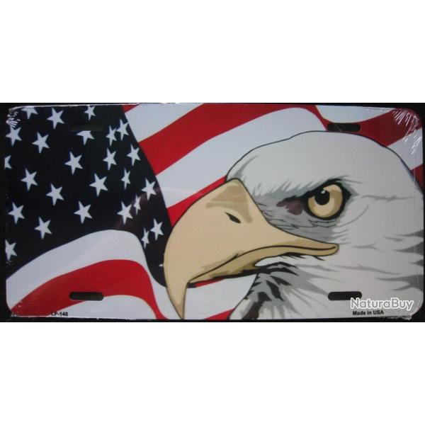 PLAQUE AUTO USA - AIGLE - R�f.148