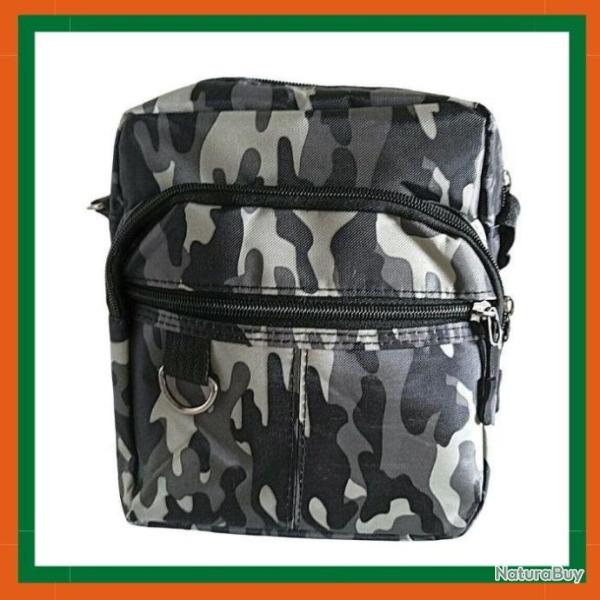 Sacoche avec bandouli�re tactique - Camouflage gris - Livraison rapide