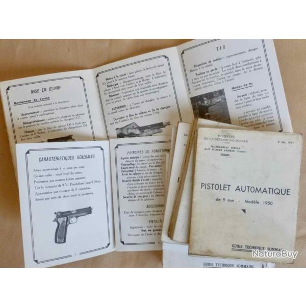 LOT DE 30 NOTICES DU PA MAC 50