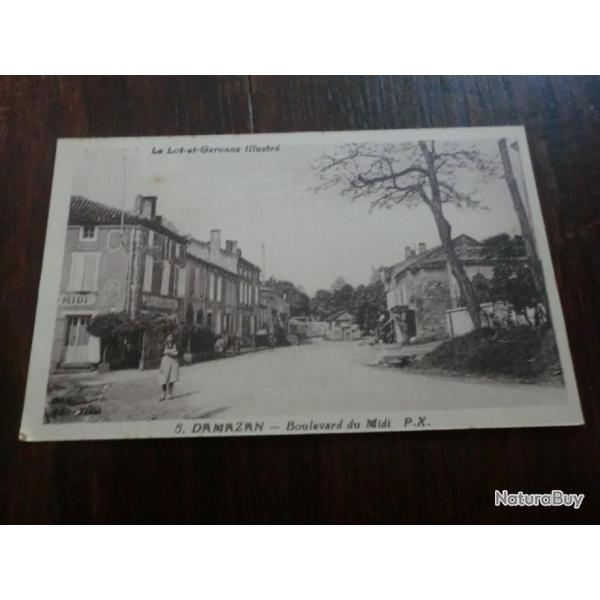 CP  dpt 47  DAMAZAN  BD DU MIDI