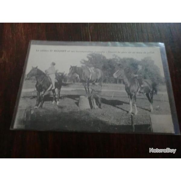 CP  dpt 47  DURAS  LE CELEBRE Dr ROUHET ET SES JUMENTS