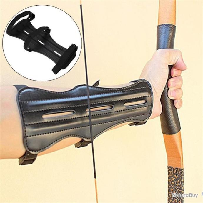 BEARPAW PRODUCTS Protège-bras pour tir à l'arc - Long - En cuir