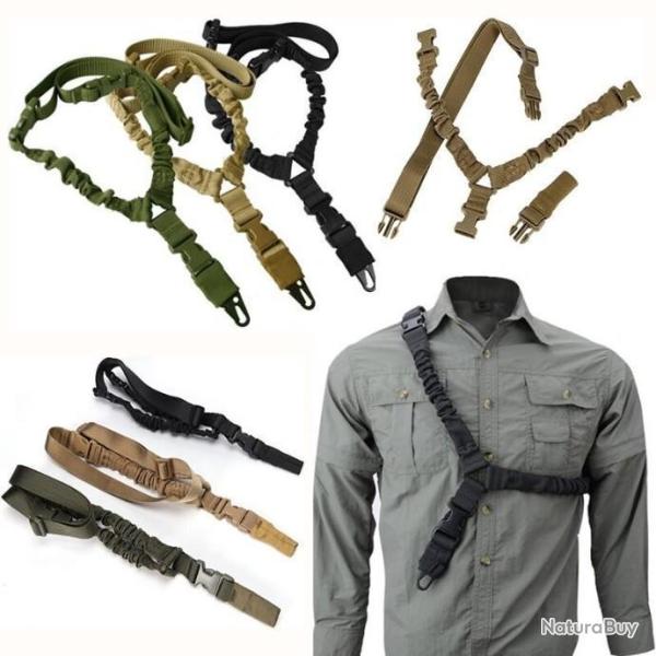 Sangle d'Epaule Elingue Elastique Tactique Boucle en M�tal R�glable Chasse Airsoft LIVRAISON OFFERTE