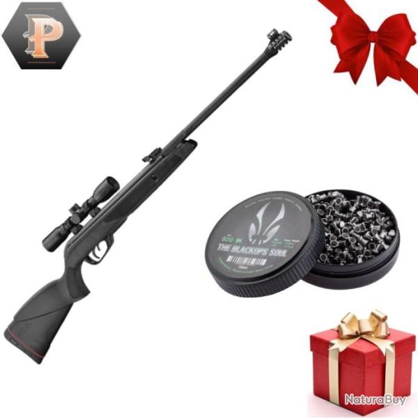 Pack Carabine � air comprim� Gamo Black bear cal. 4.5mm 19.9J + plombs