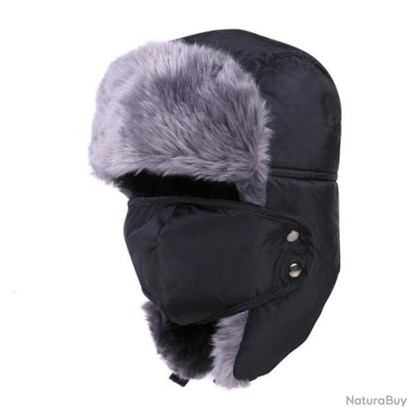 Chapka Bonnet Fourrure - en Coton  - 4 Coloris Protection Froid Hiver Randonn�e Ski LIVRAISON OFFERT